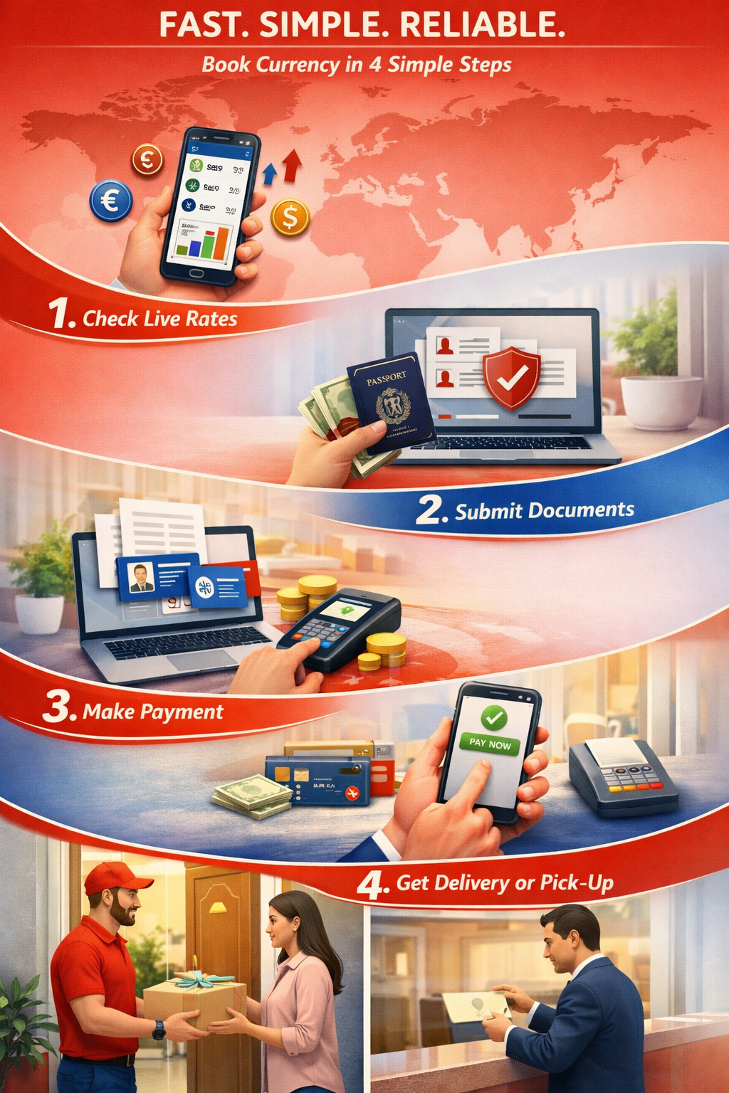 Currency Exchange Steps